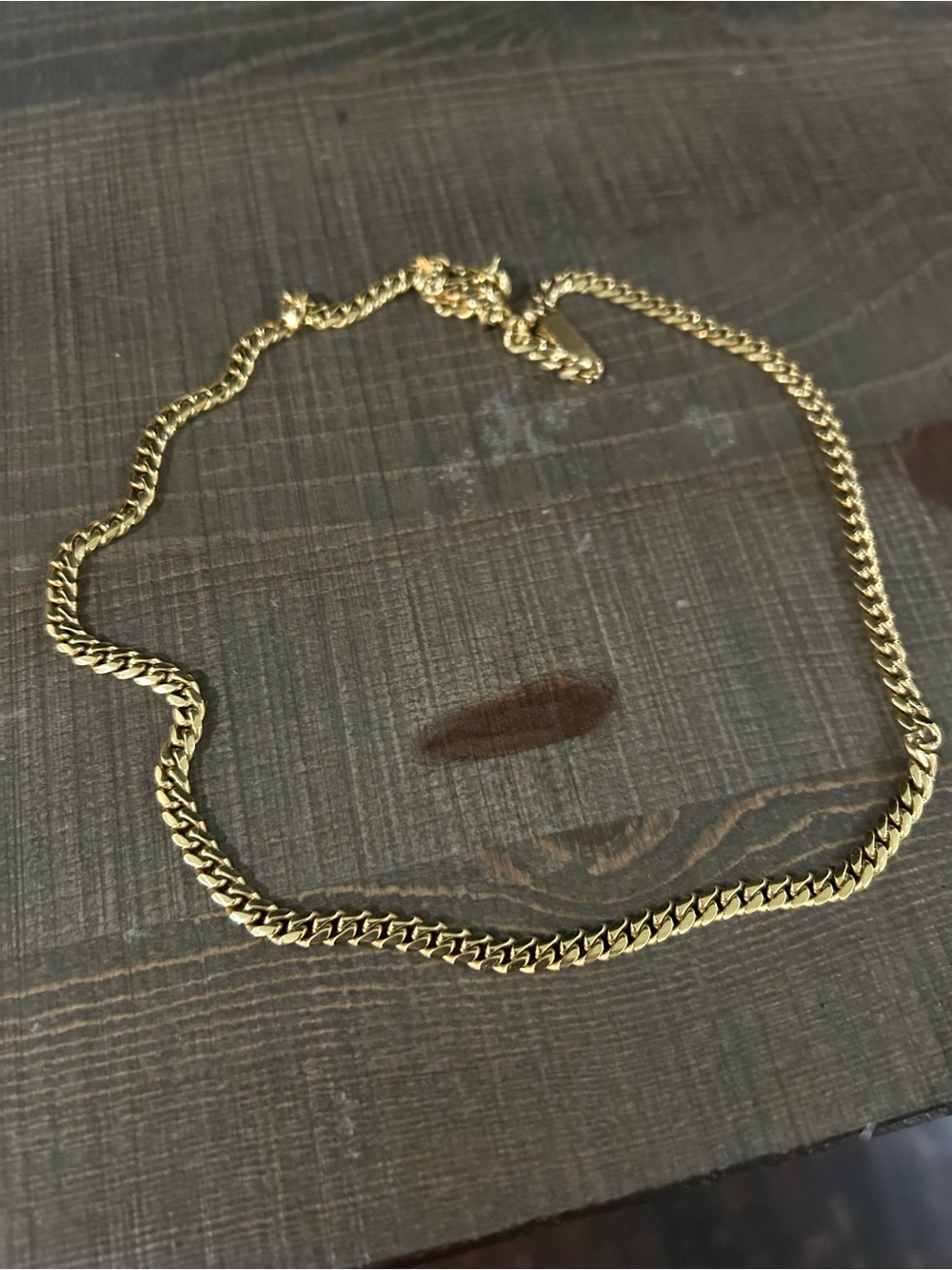 JAXXON Men's Gold Cuban Link Chain Necklace - Polished Finish